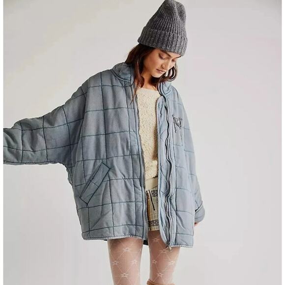 Free People Jackets & Blazers - Free People Dolman Quilted Knit Jacket Top Oversized Slouchy Size XL X-Large